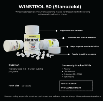 UPA Winstrol 50 – Stanozolol 50mg, 50 Tablets – image 2