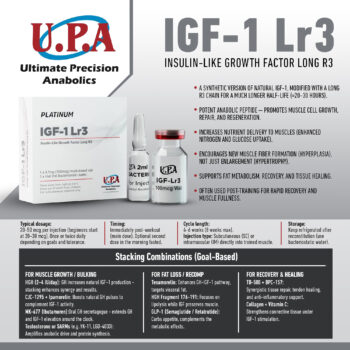 UPA IGF-1 LR3 100mcg – Growth Factor Peptide – image 2